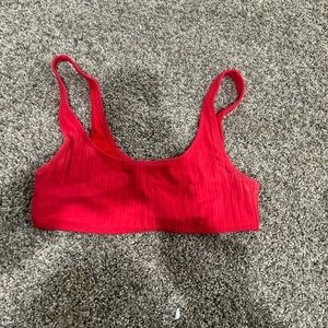 Pacsun Red Women's Ribbed Bikini